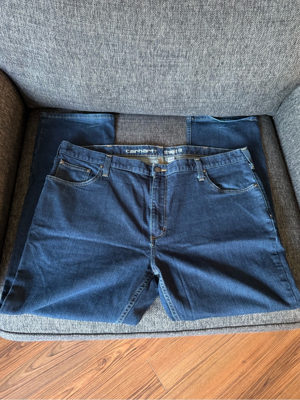 Carhartt Men's Straight Fit Blue Jeans 42X30